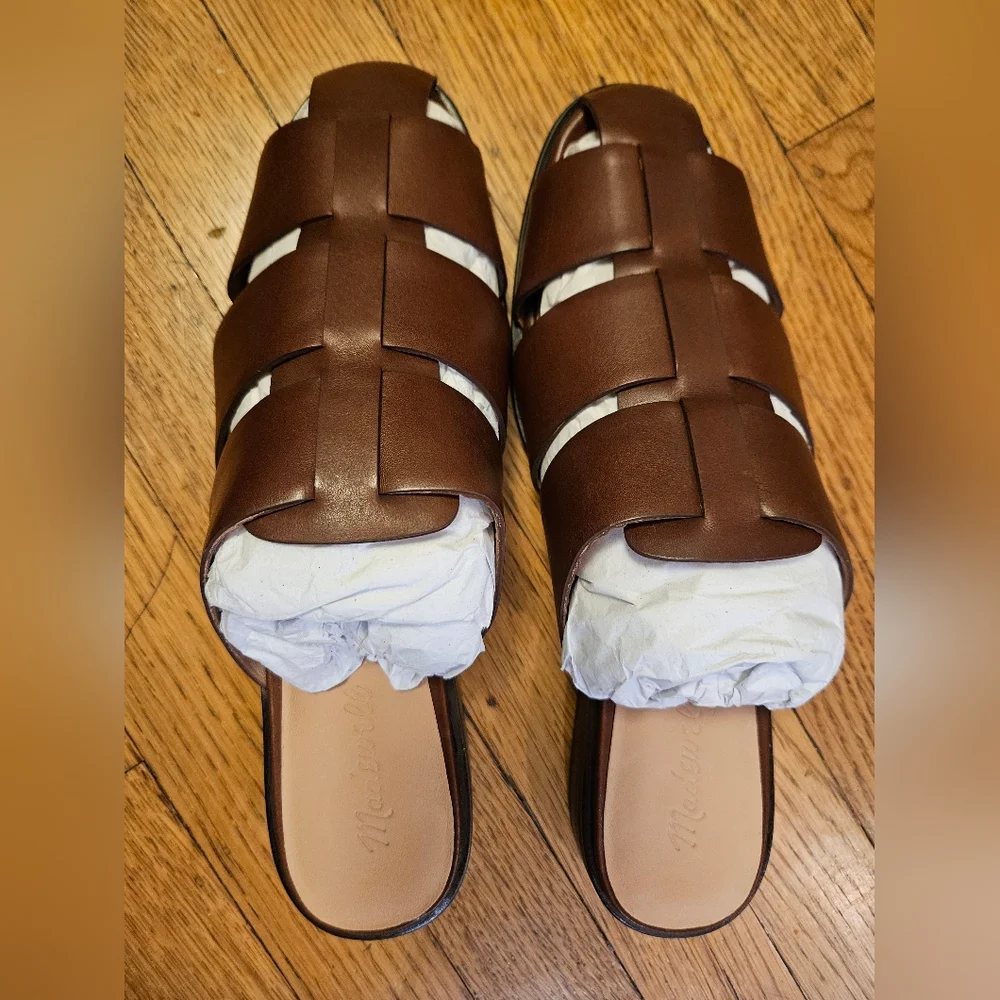 Madewell The Dixson Fisherman Mule Size 10 New In Box - Picture 3 of 8